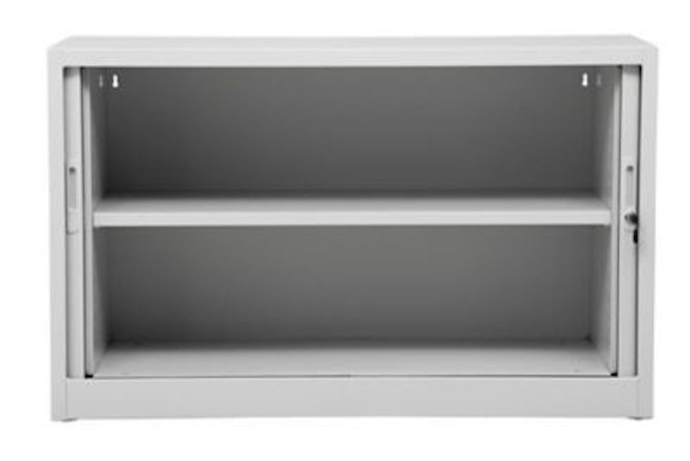 PROREGAL Rolluikkast Wezel 2 Plankhoogtes HxBxD 75 x 120 x 46 cm Grijs