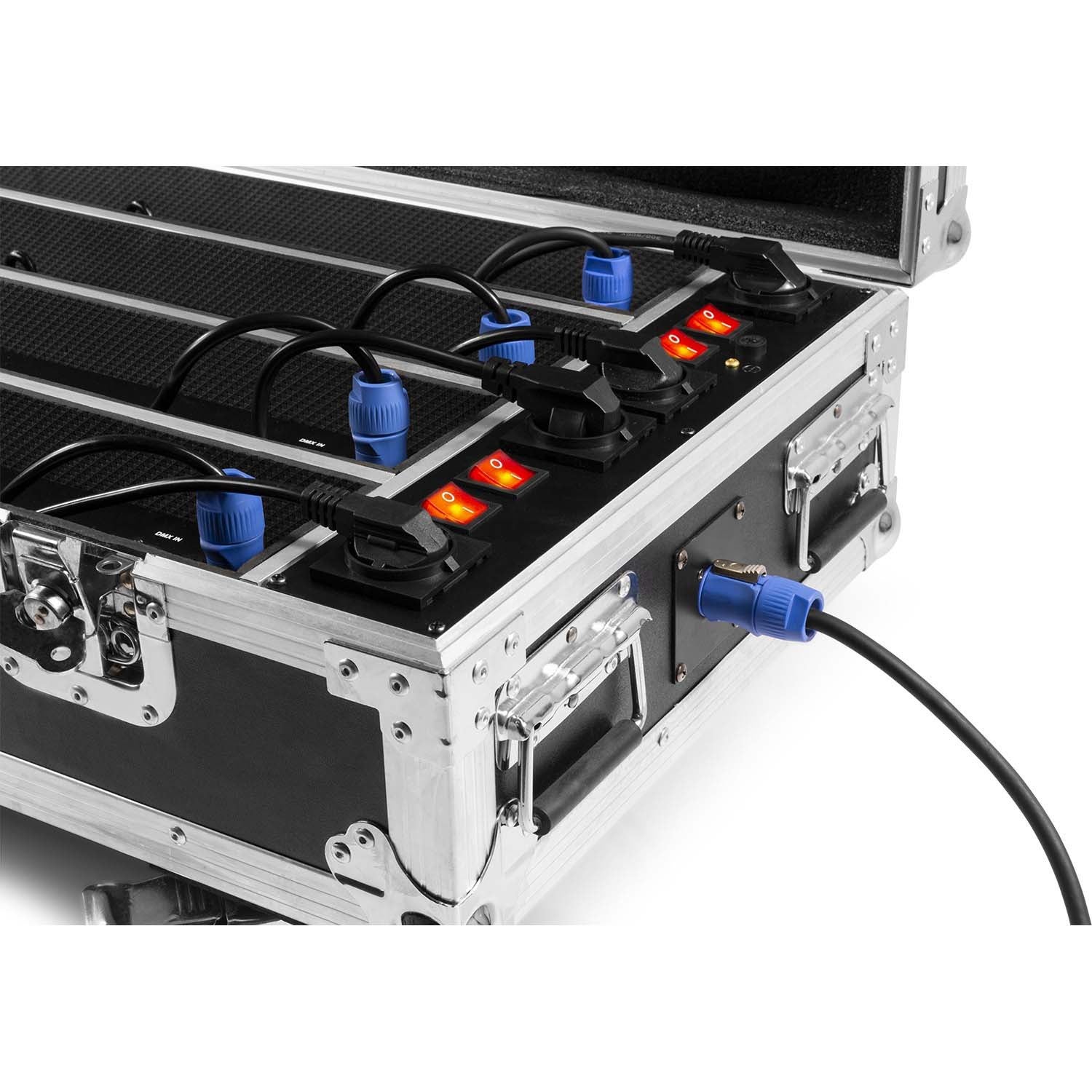 BeamZ FCC14 flightcase voor 4X BBB243 met oplader