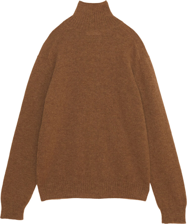Wood Wood WWElias aran knit cardigan Tanned