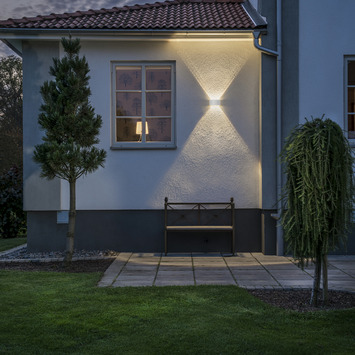 Konstsmide buitenlamp Chieri mat wit