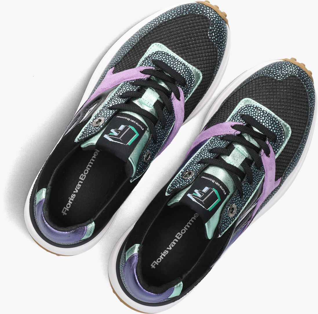 zwarte floris van bommel lage sneakers sfw-10128 noppi
