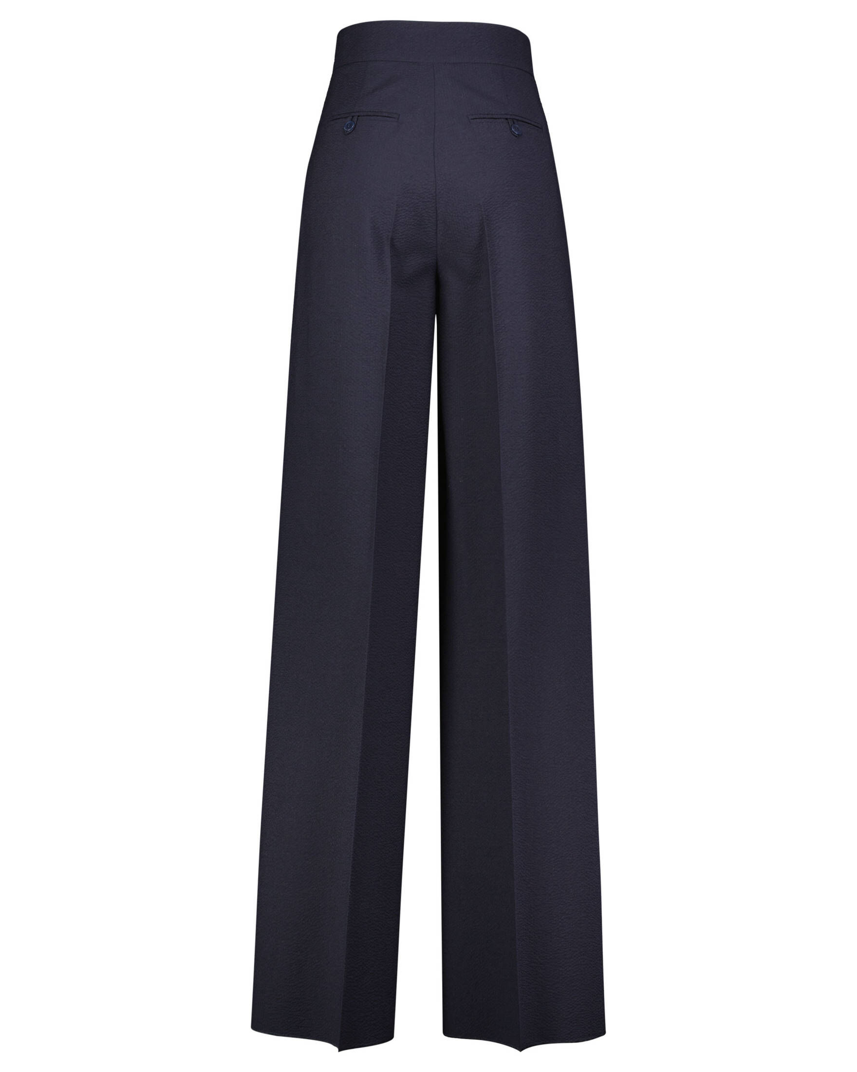 Max Mara| Damen Seersucker Hose CERVO mit Wolle