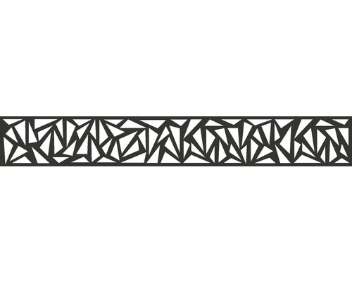Design inzetstuk GroJa Flex Driehoek 179,5 x 25,5 cm antraciet