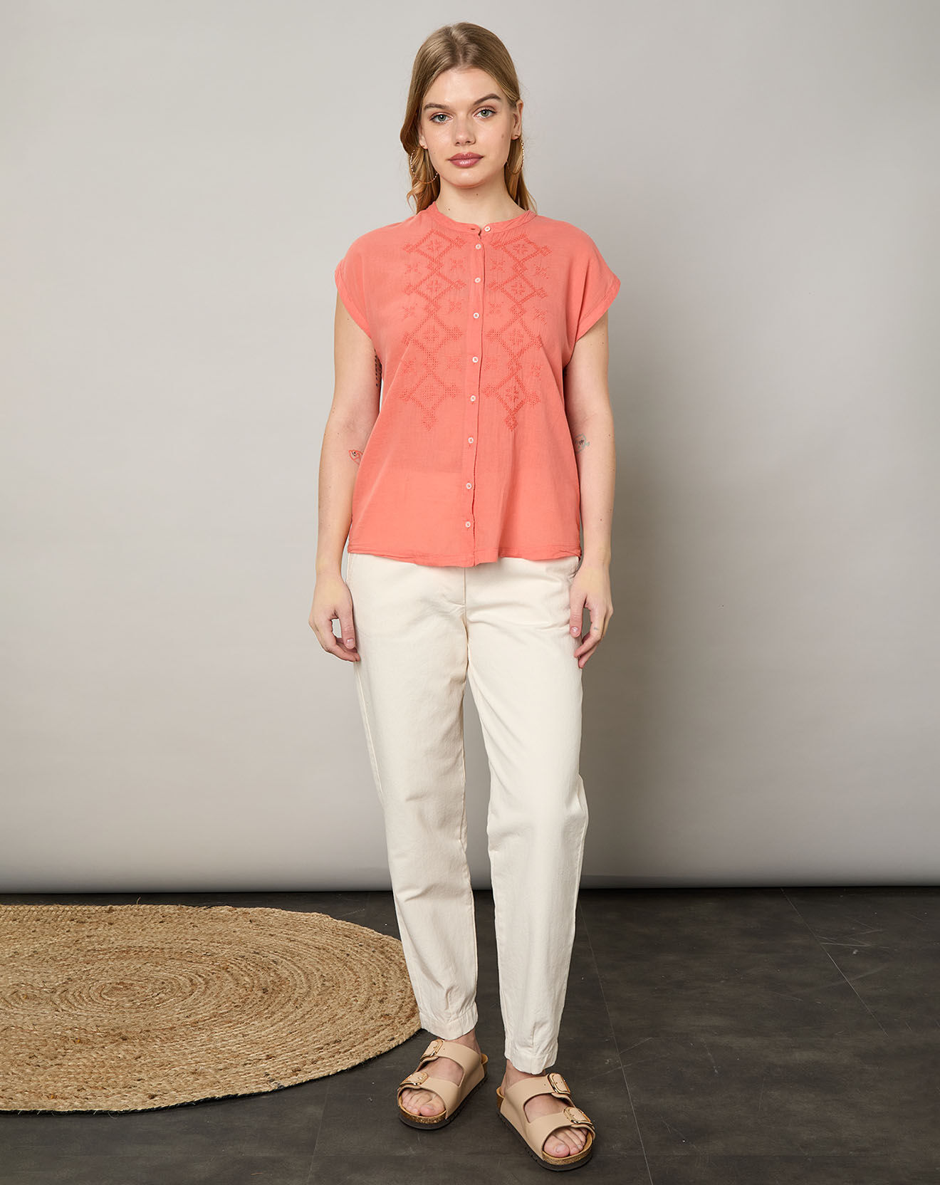 Hartford Chemise Teala corail