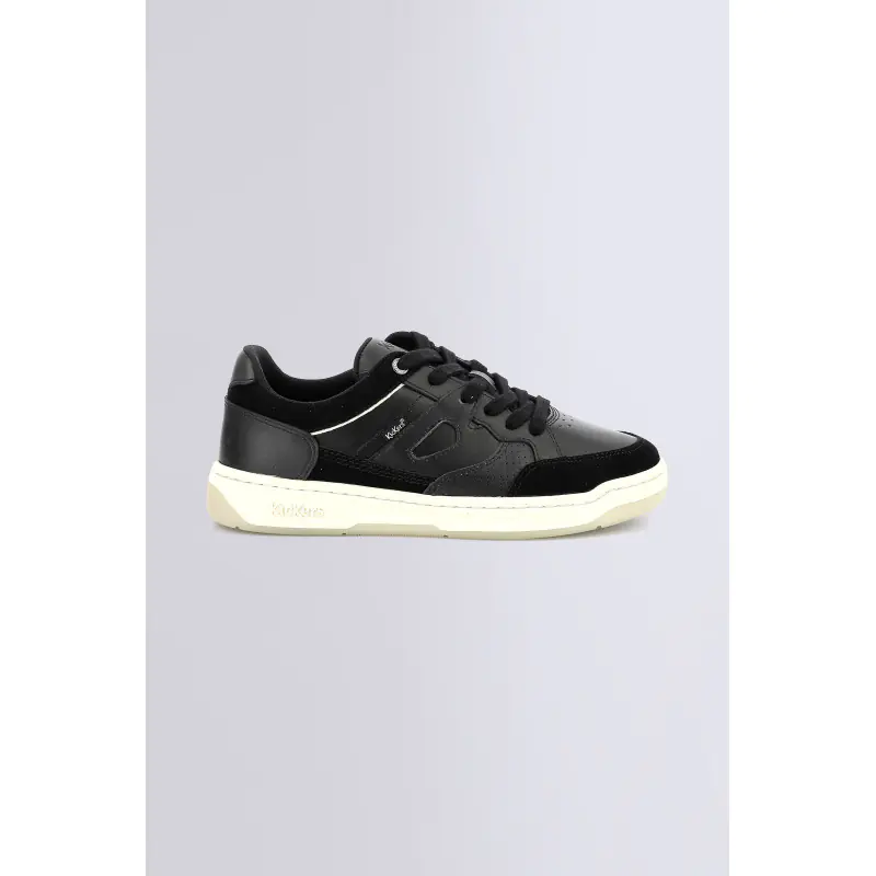 KIKOUAK JUNIOR NOIR BASKETS BASSES Cuir Mixte