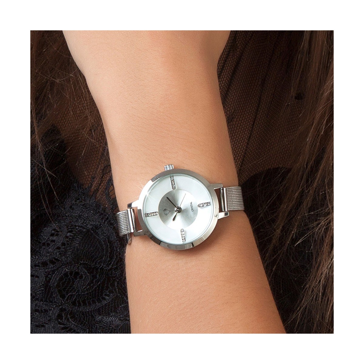Montre Inès SC Crystal ornée de Cristaux scintillants