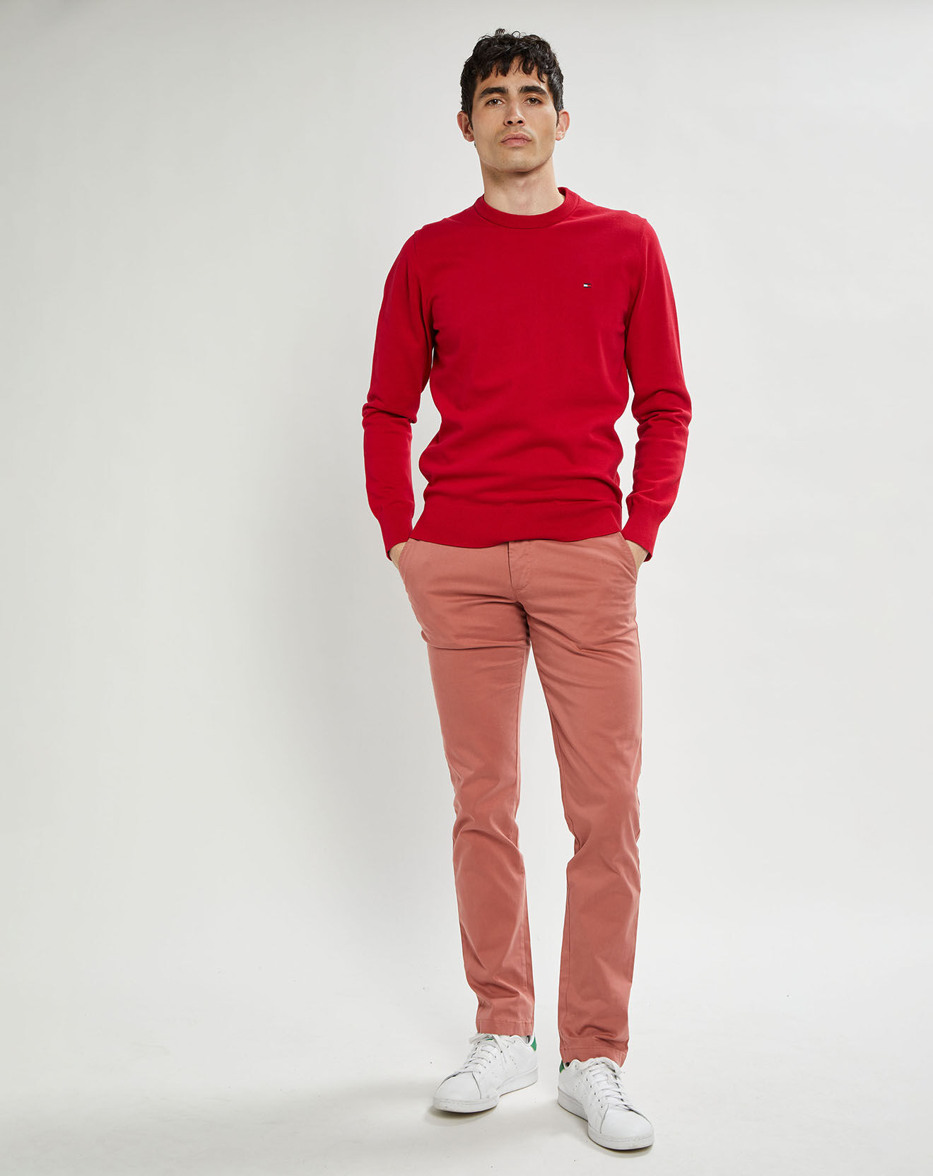 Tommy Hilfiger Pantalon Bleecker Th Flex Satin Gmd rose