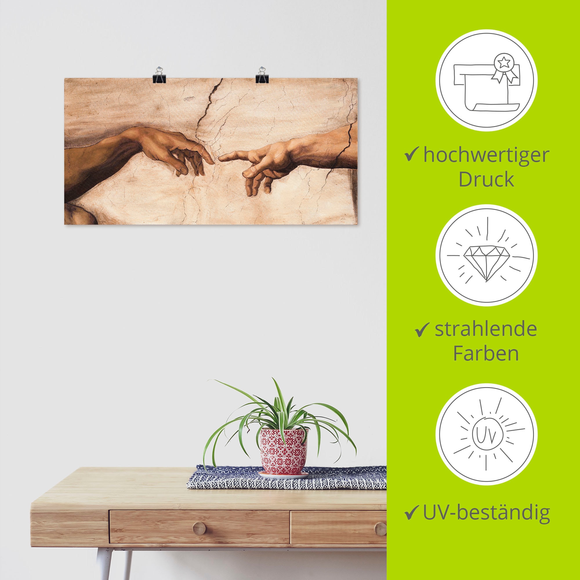Artland Wandbild »Hände« Religion 1 Stk. tlg. als Alubild, Outdoorbild, Leinwandbild, Poster, Wandaufkleber