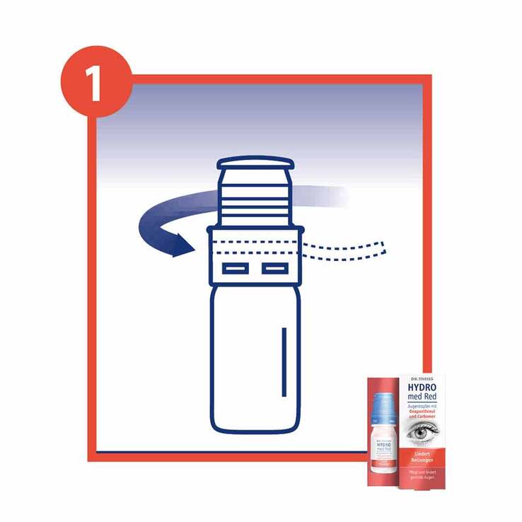 Dr. Theiss Hydro med Red Augentropfen, 10 ml