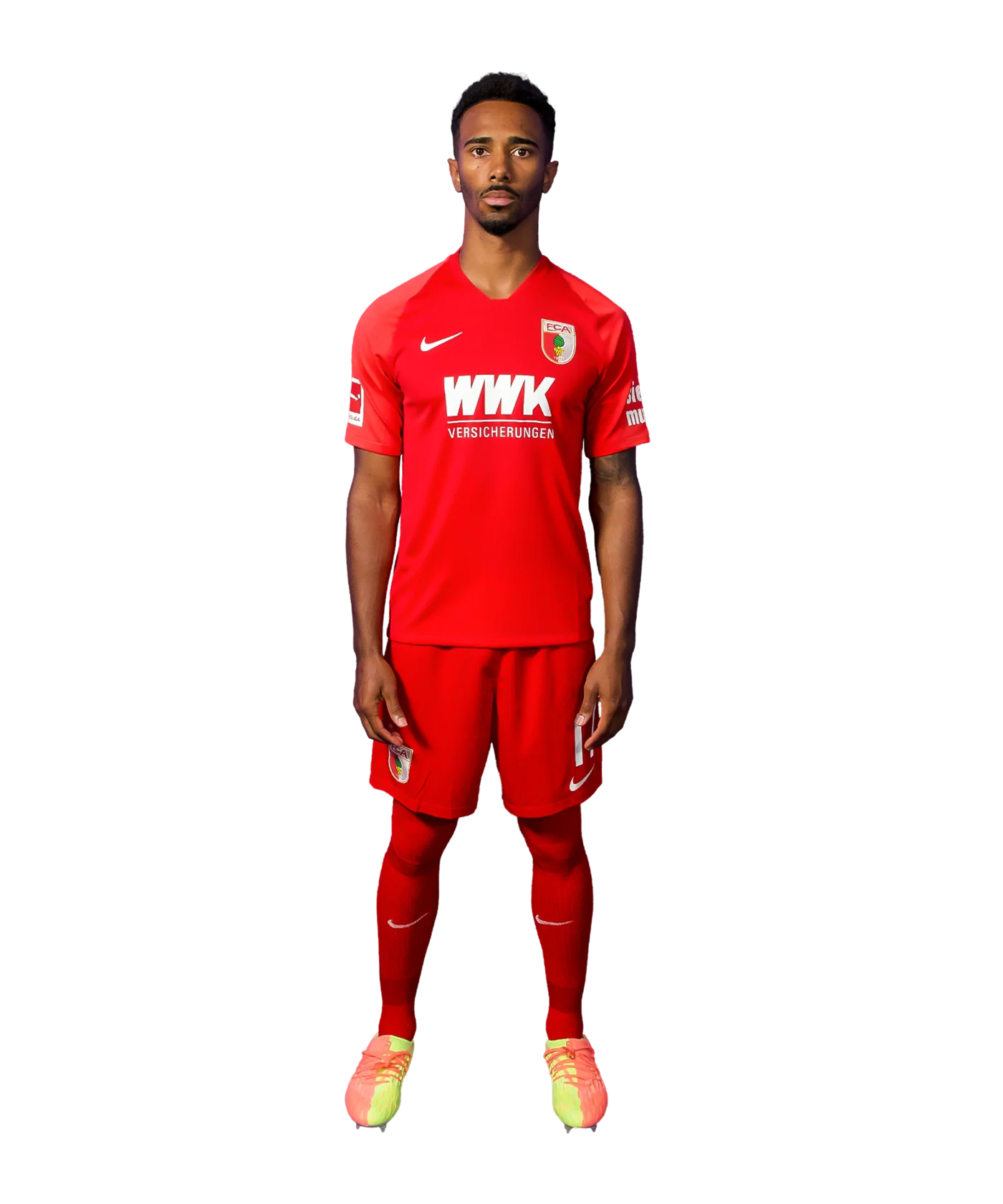 Nike FC Augsburg Stutzen 3rd 2020/2021 Rot F648