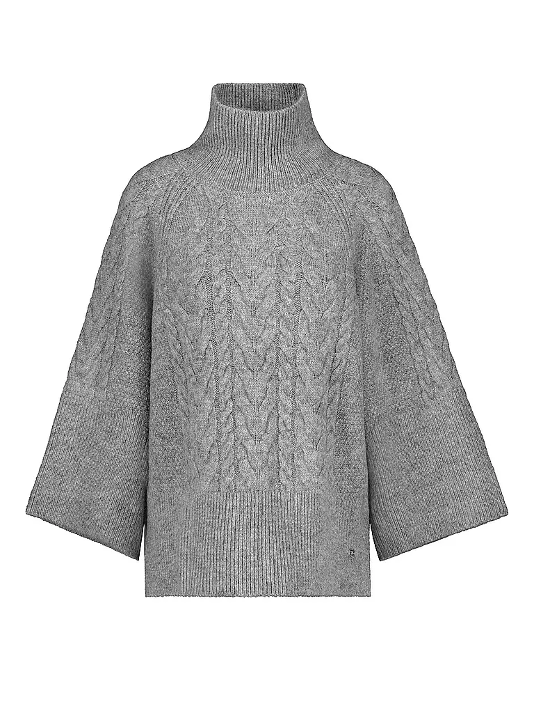 MONARI Rollkragenpullover grau