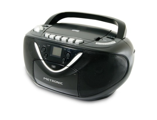 METRONIC - Radio CD-MP3 - AM-FM Cassette - noir