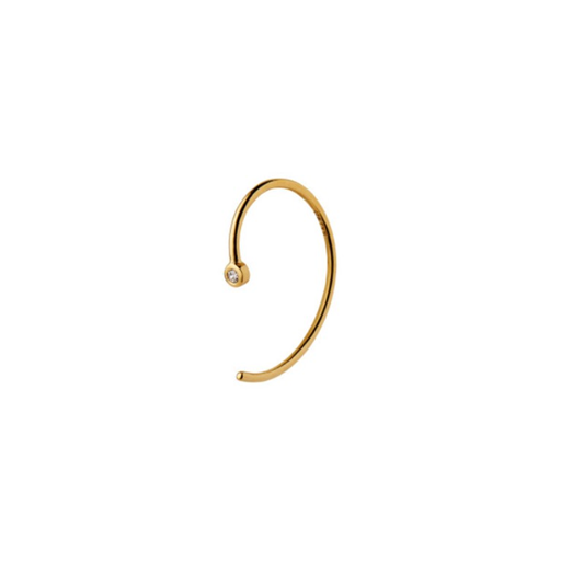 Stine A One Dot Open Ørering, Guld
