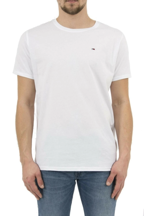 Tee shirt tommy jeans dm0dm04411 100 classic white