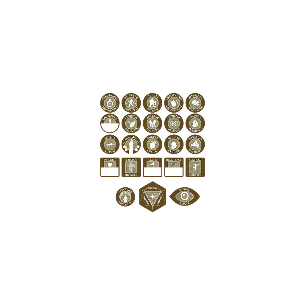 D&D 5 - Set de jetons :