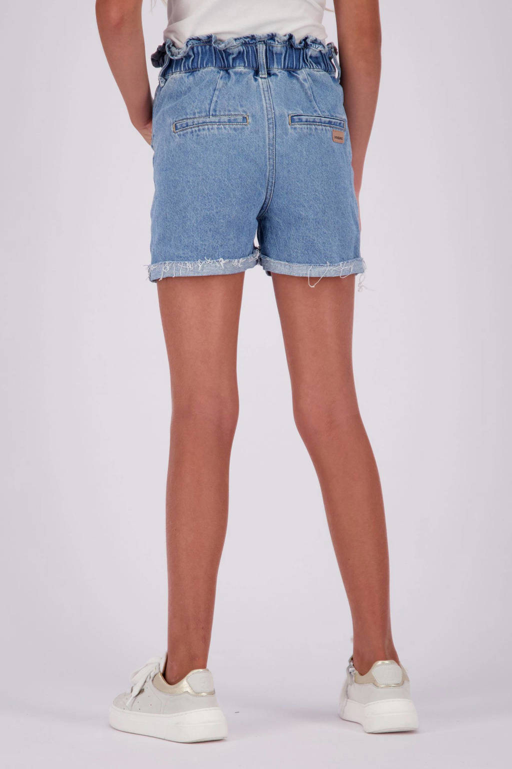 Vingino high waist denim short Demy blue vintage