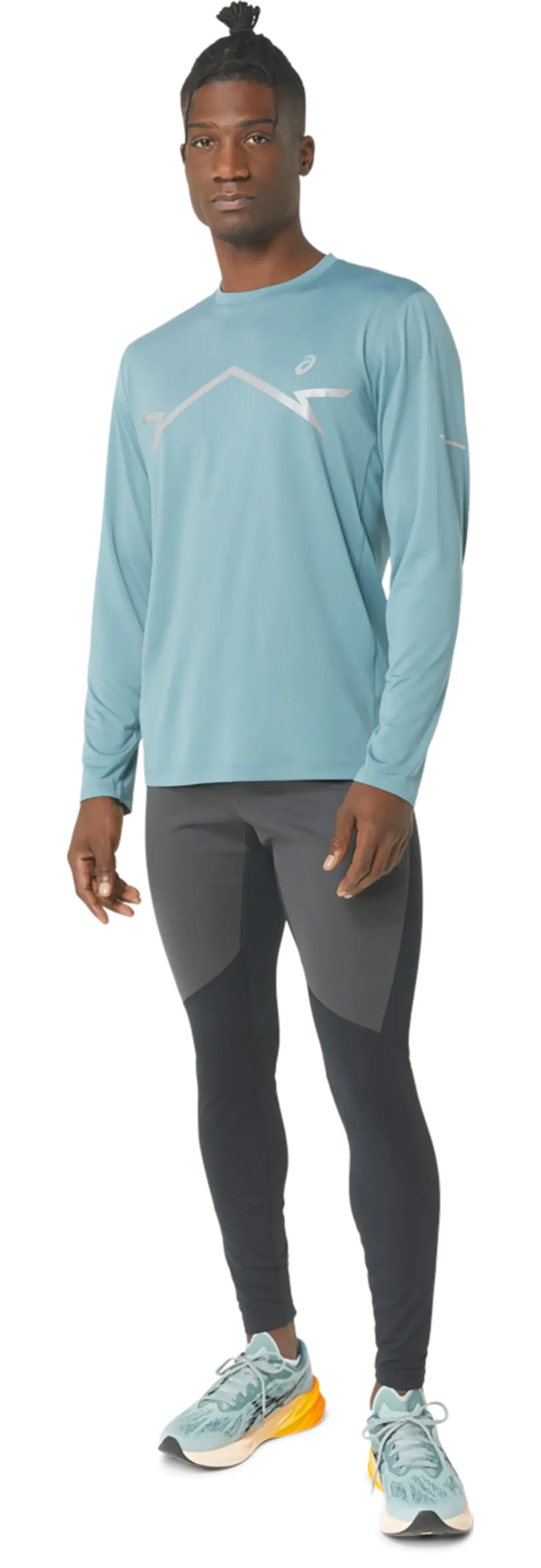 ASICS Lite-Show Hardloopshirt Lange Mouwen Blauw Heren