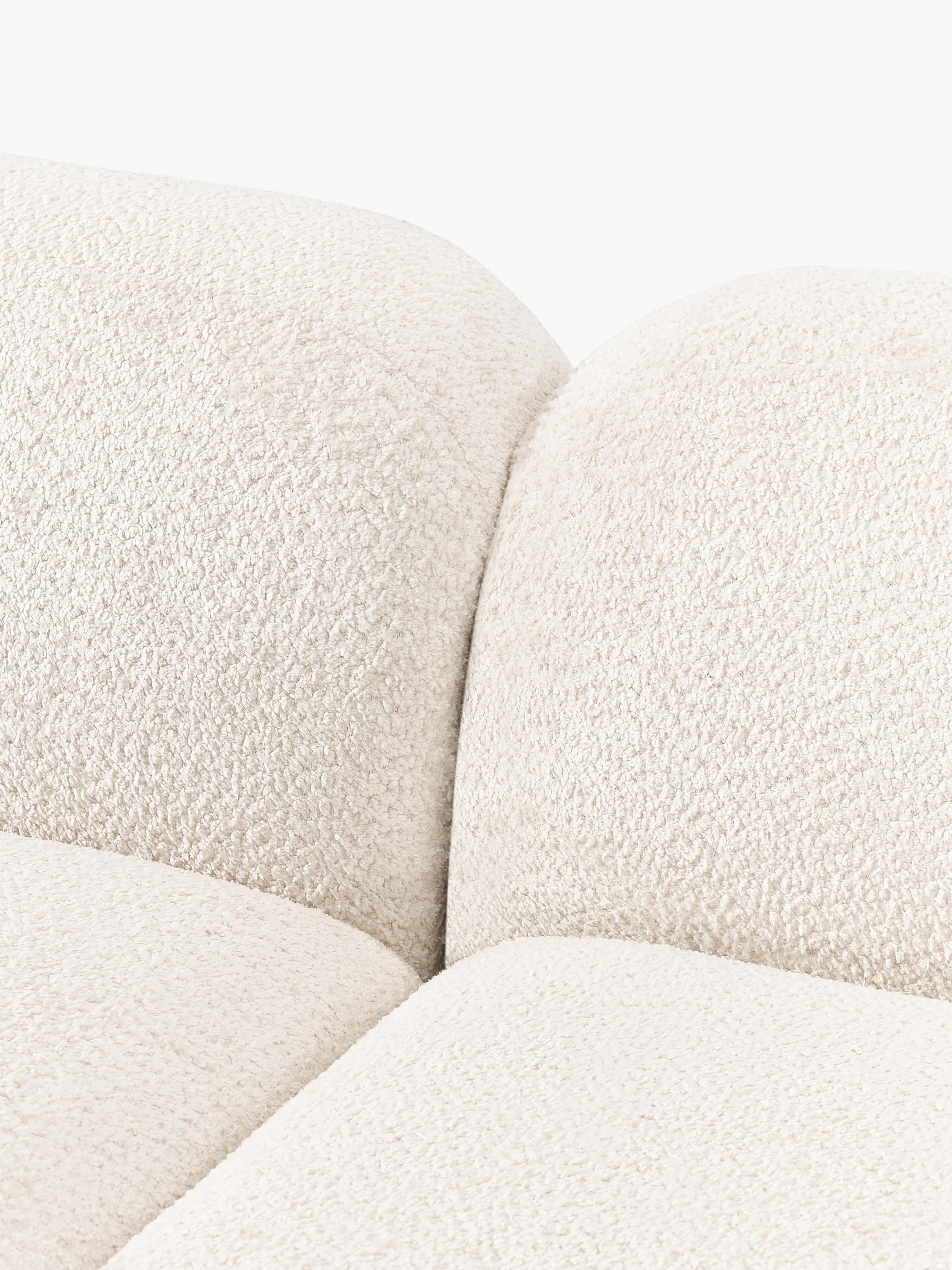 Modulaire bank Wolke (3-zits) van teddy-bouclé
