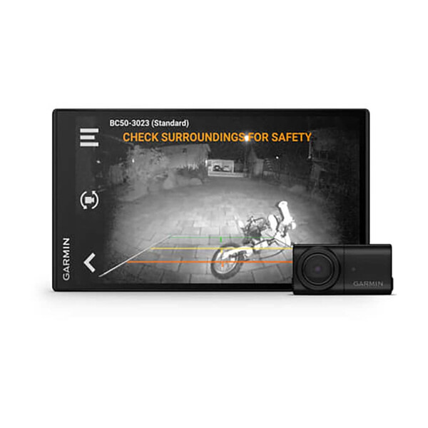 Garmin - Caméra de recul sans fil BC™ 50 à vision nocturne avec support pour plaque d'immatriculation Noir