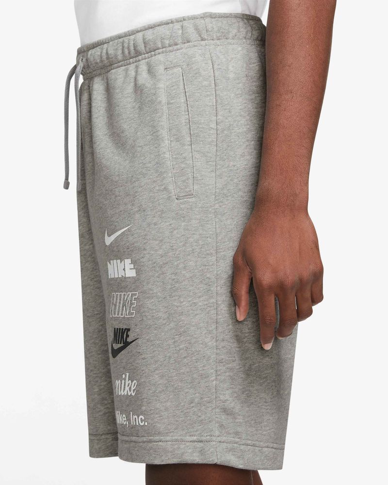 Short Nike Sportswear Club Fleece Gris pour homme