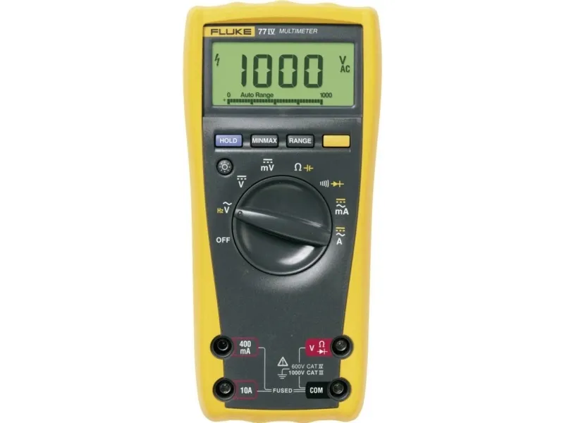 Fluke 77 IV, LCD, Batteri, Alkaline, 90 mm, 185 mm, 43 mm
