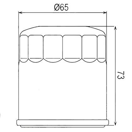 Filtre à huile HifloFiltro HF303C Type origine