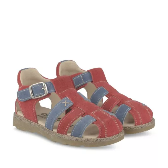 Sandales ROUGE CHARLIE & FRIENDS CUIR
