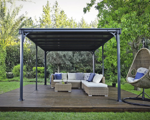 Gazebo Palram – Canopia Milano 4300 430 x 295,5 cm grijs