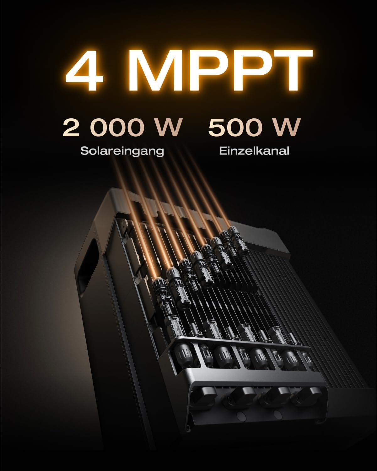 Solarway Balkonkraftwerk 2000Wp / 800W mit 3,8 kWh EcoFlow STREAM Ultra X Speicher – Komplettset mit 500W Solarmodulen, Wechselrichter & Zubehör – steckerfertige Mini-Solaranlage für die Steckdose