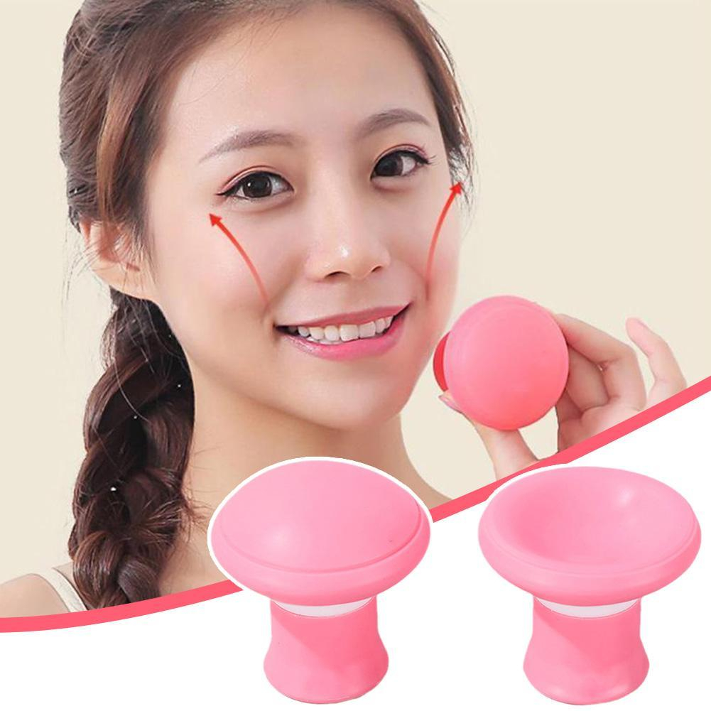 Silikon Gesichts Trainer Jawline Hautstraffungs Lift-Up Tool - Pink