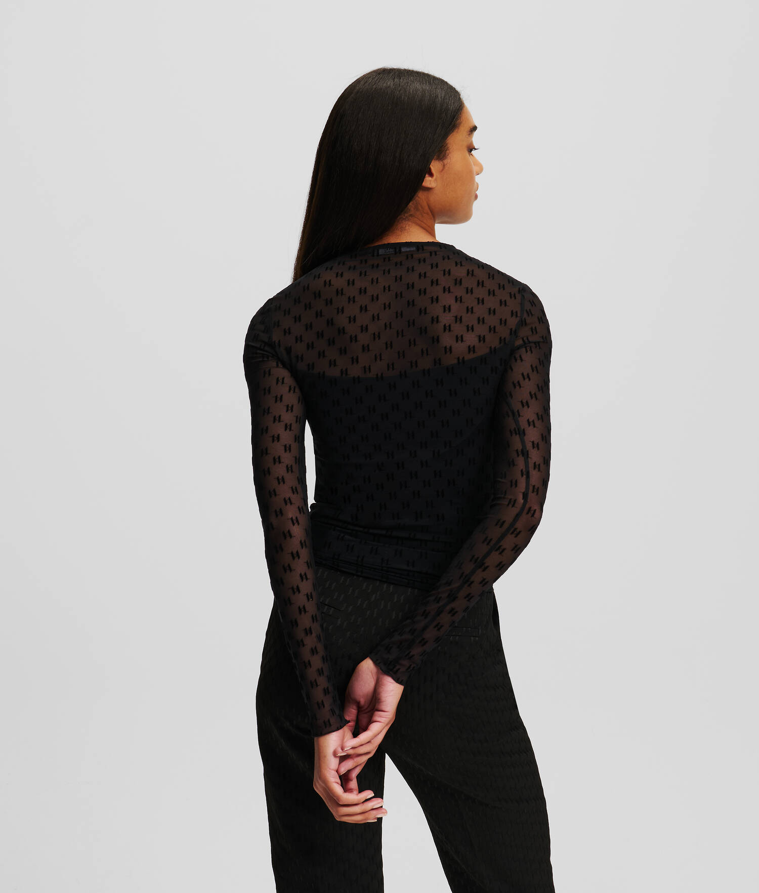 HAUT EN MESH KL MONOGRAM