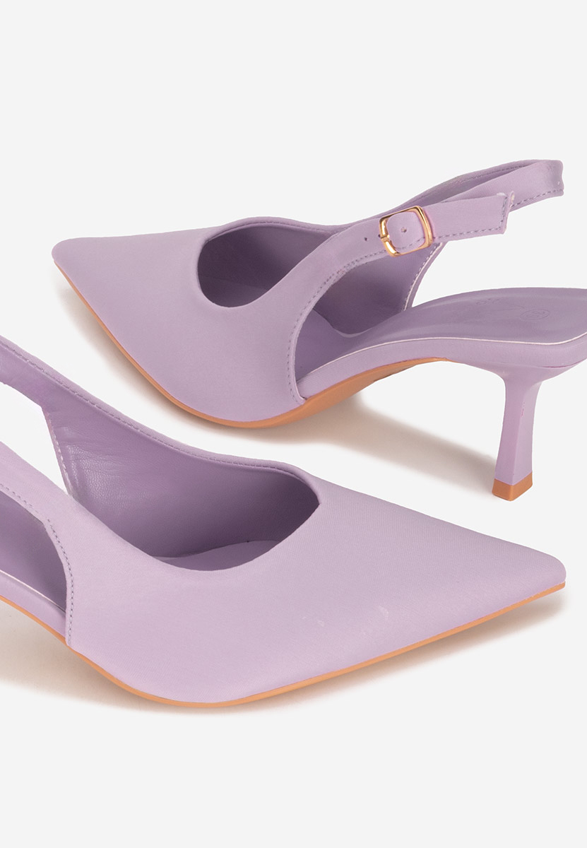 Chaussures slingback mauves Carisima