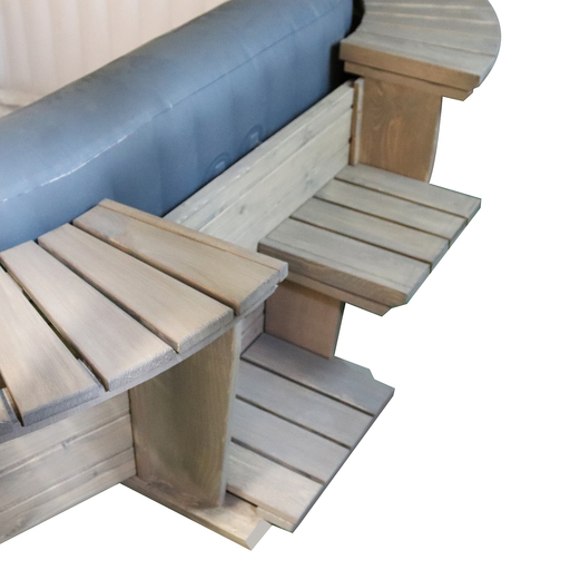 Spa inflável Bestway K2o Seychelles com painéis de madeira para 4 a 6 pessoas com jatos de hidromassagem.