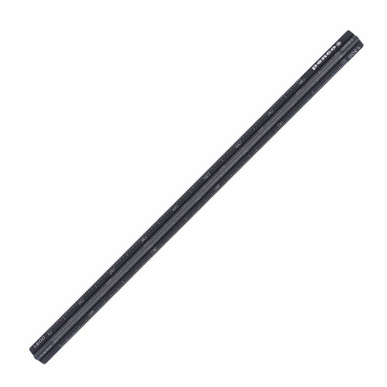 Penco Dreikantmaßstab Aluminium