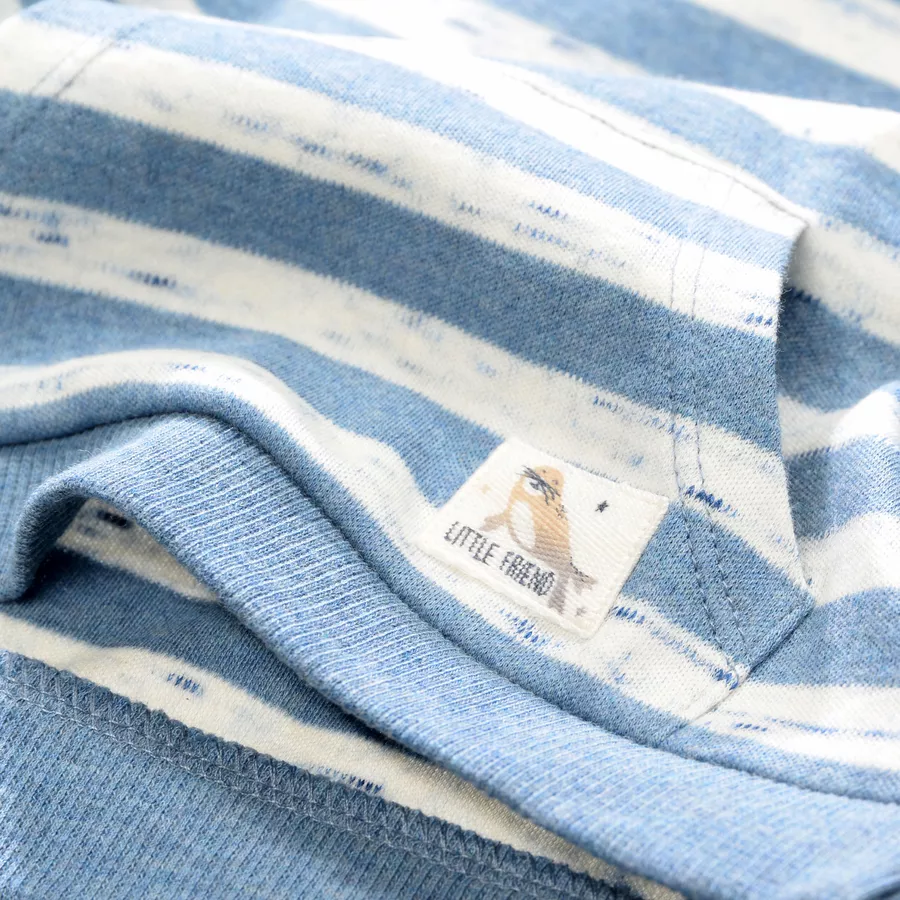 STACCATO Shirt sea blue gestreift