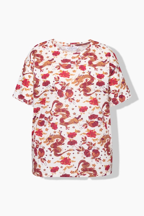 T-Shirt, oversized, Asia-Print