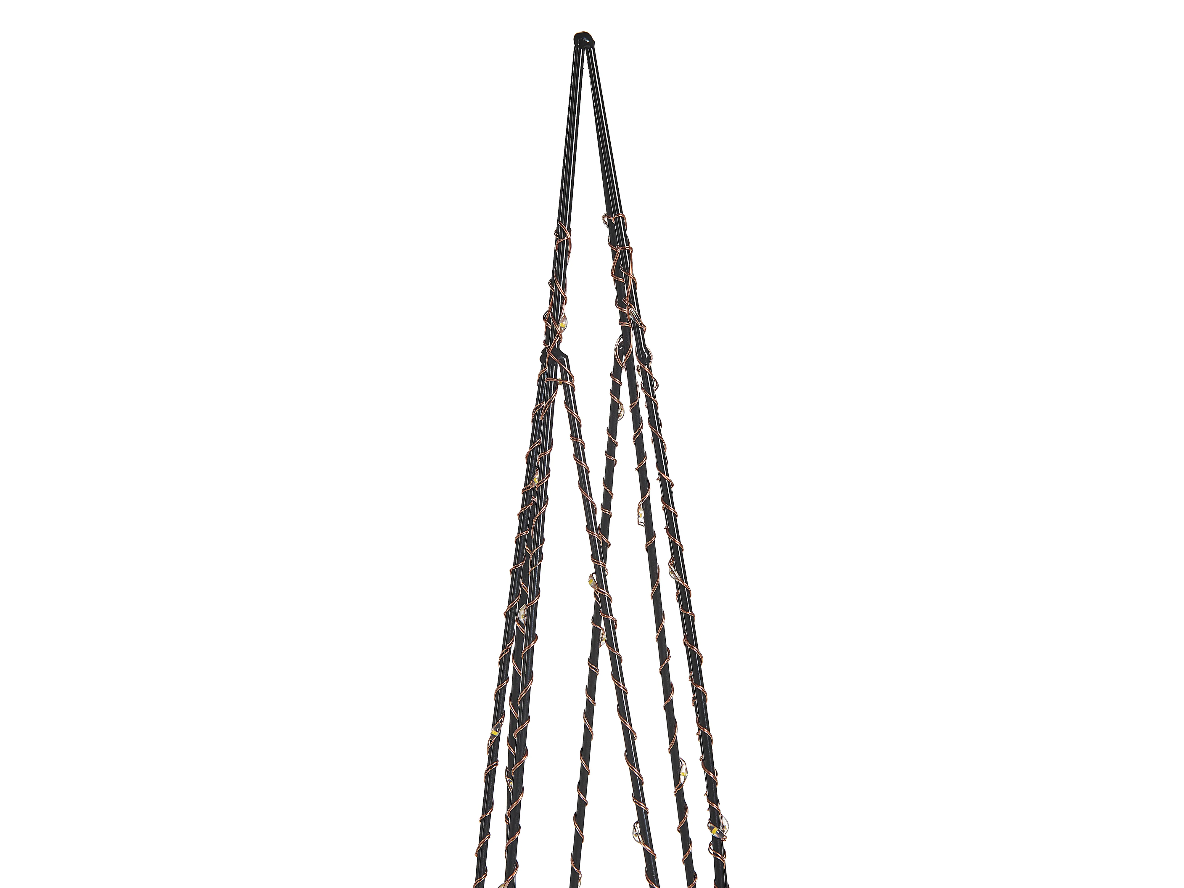 Set van 2 kerstdecoraties LED NEIDEN Kerstboom 52/38 cm Zilver