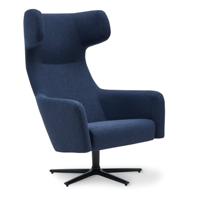 Sessel HAVANA Swivel, Blau / Schwarz