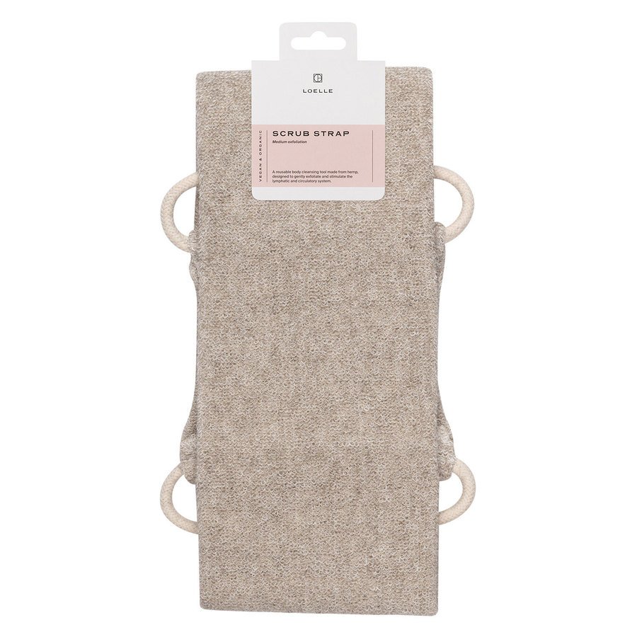 Loelle Organic Skincare Scrub Strap Organic Hemp Fiber