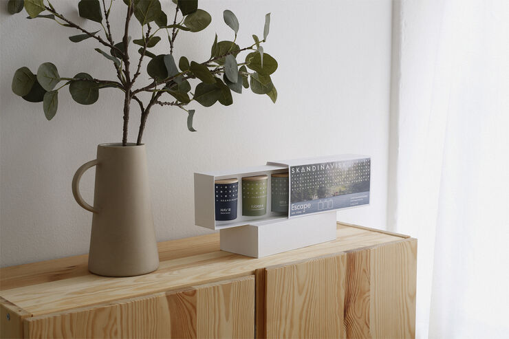 Skandinavisk ESCAPE Mini Candle Giftset 65g x 3