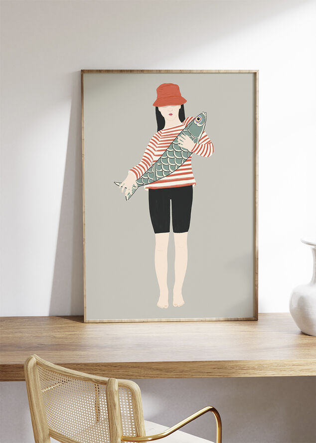 Poster & Frame Jota de jai - My Fish Flerfarvet