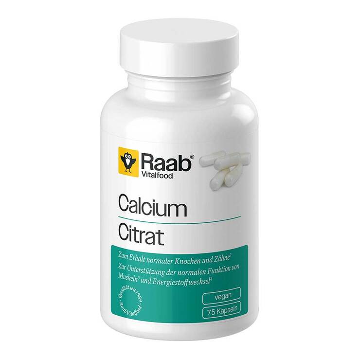 Raab Vitalfood Calciumcitrat Kapseln, 75 St