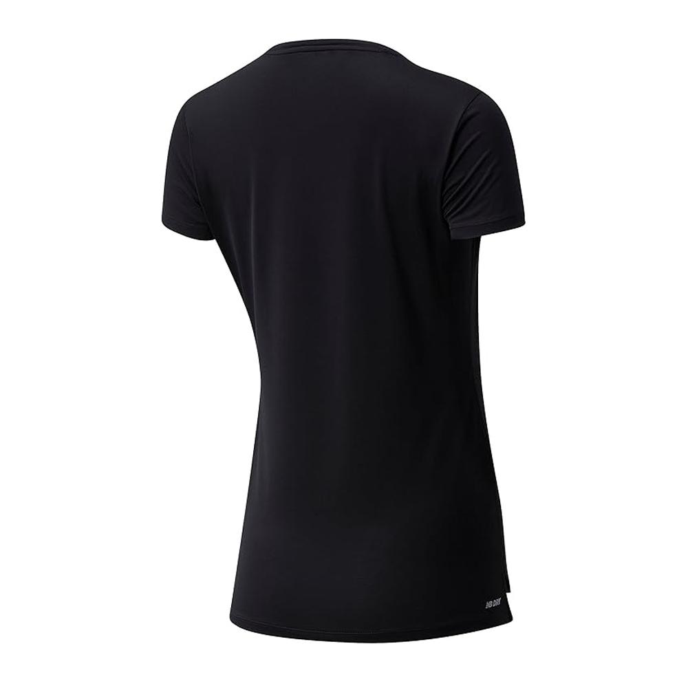 New Balance T-shirt Noir Femme New Balance Core Run