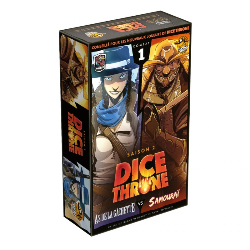 Dice Throne S2 : As de la gâchette vs Samouraï