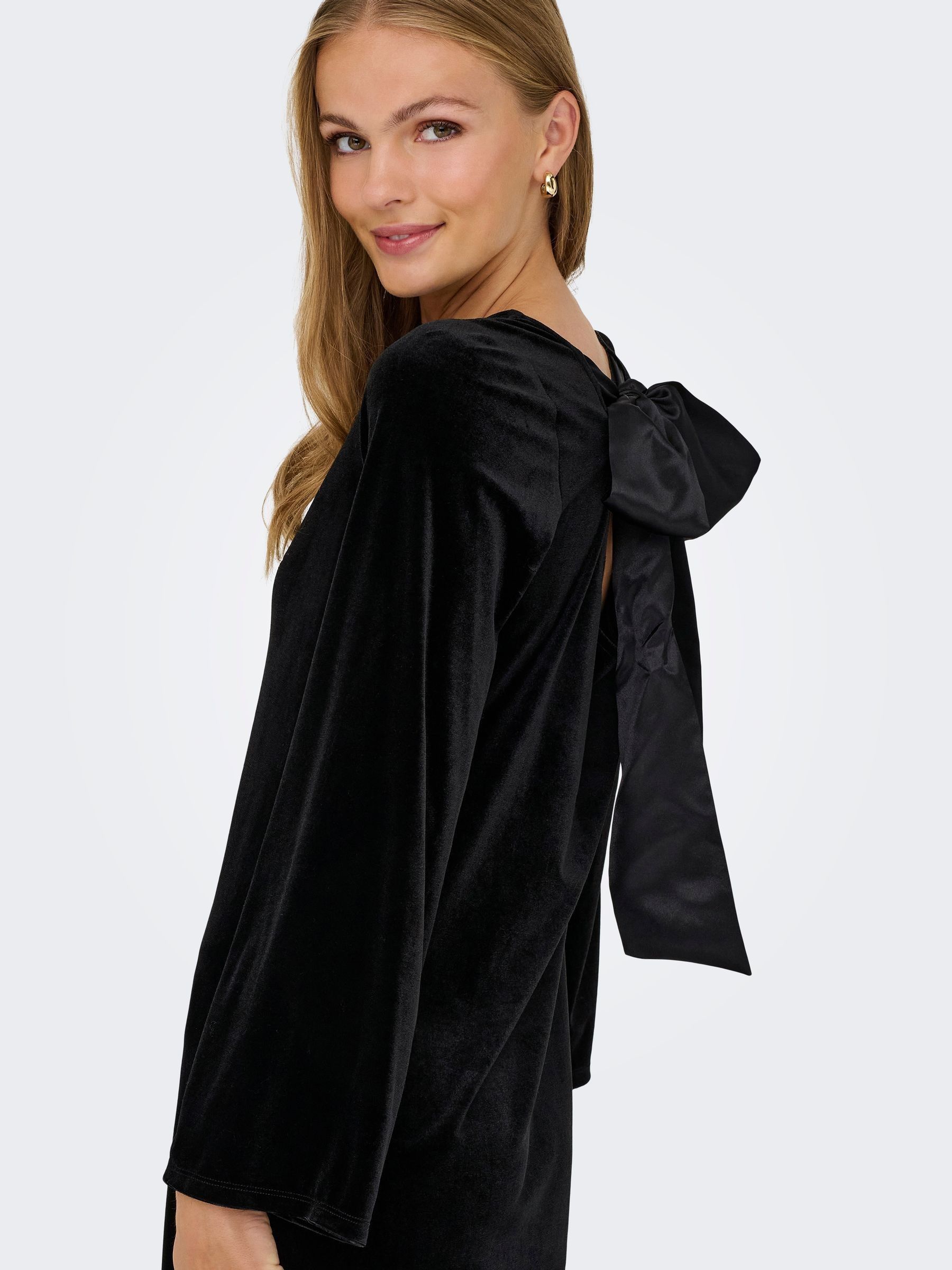 JDY Velvet Bow Dress
