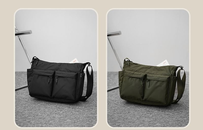 Hikuozy - Effen nylon crossbodytas