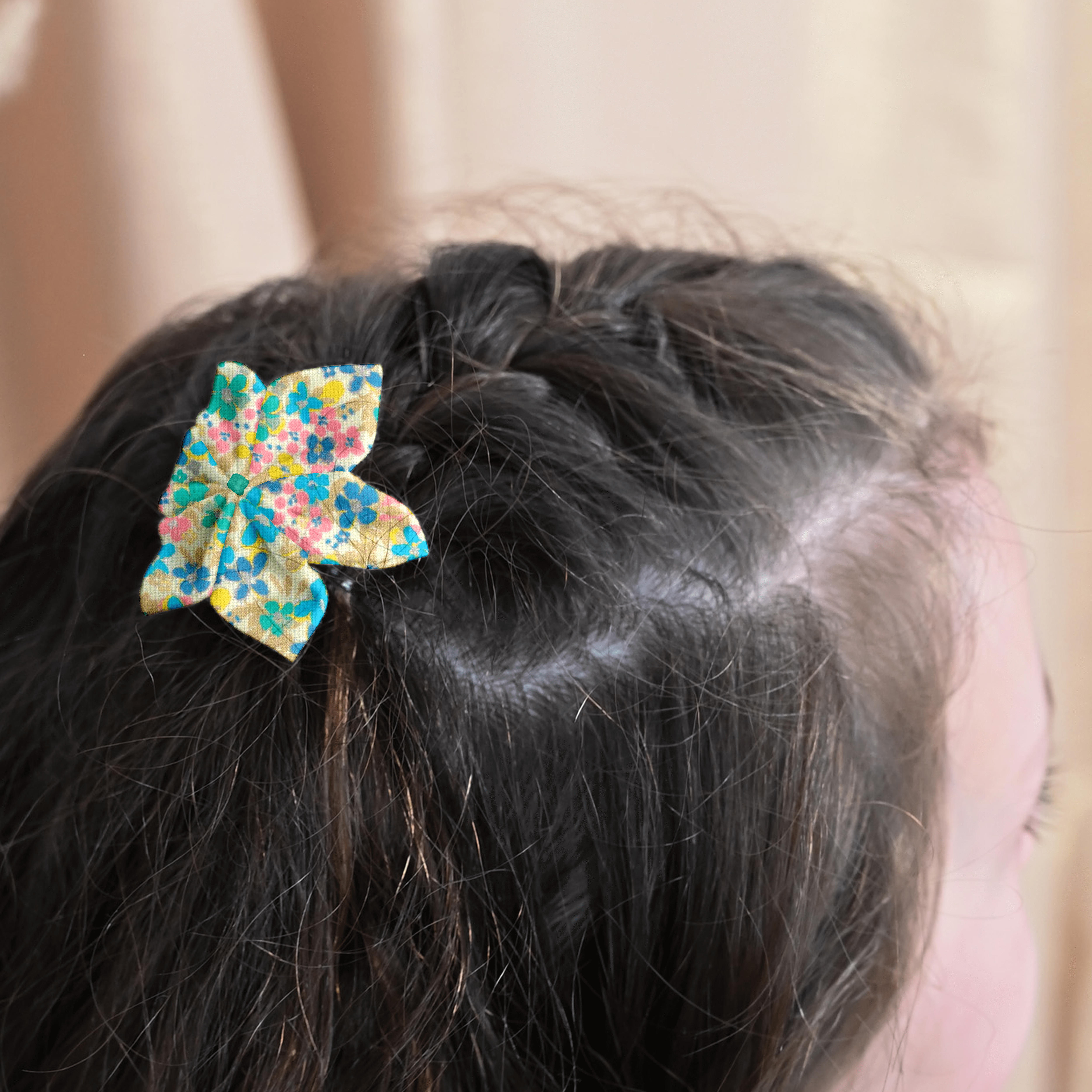 Barrette Fleur Étoile Pâquerette Vintage