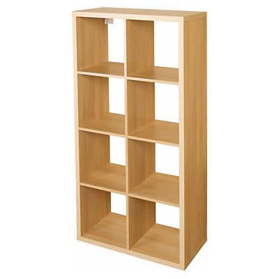 Étagère modulable 8 cubes effet chêne Mixxit