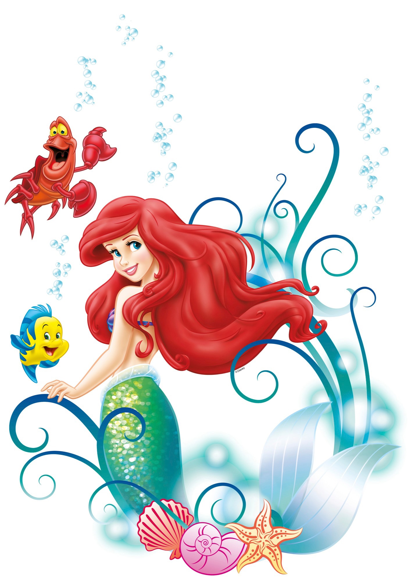 Komar Wandtattoo »Arielle - Grösse 50 x 70 cm« selbstklebend, Wandsticker, Kinderzimmer