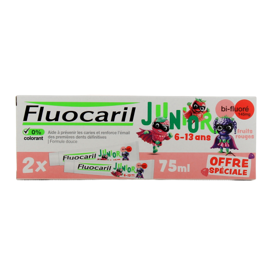Dentifrice bi-fluoré Junior 6-12 ans Fluocaril